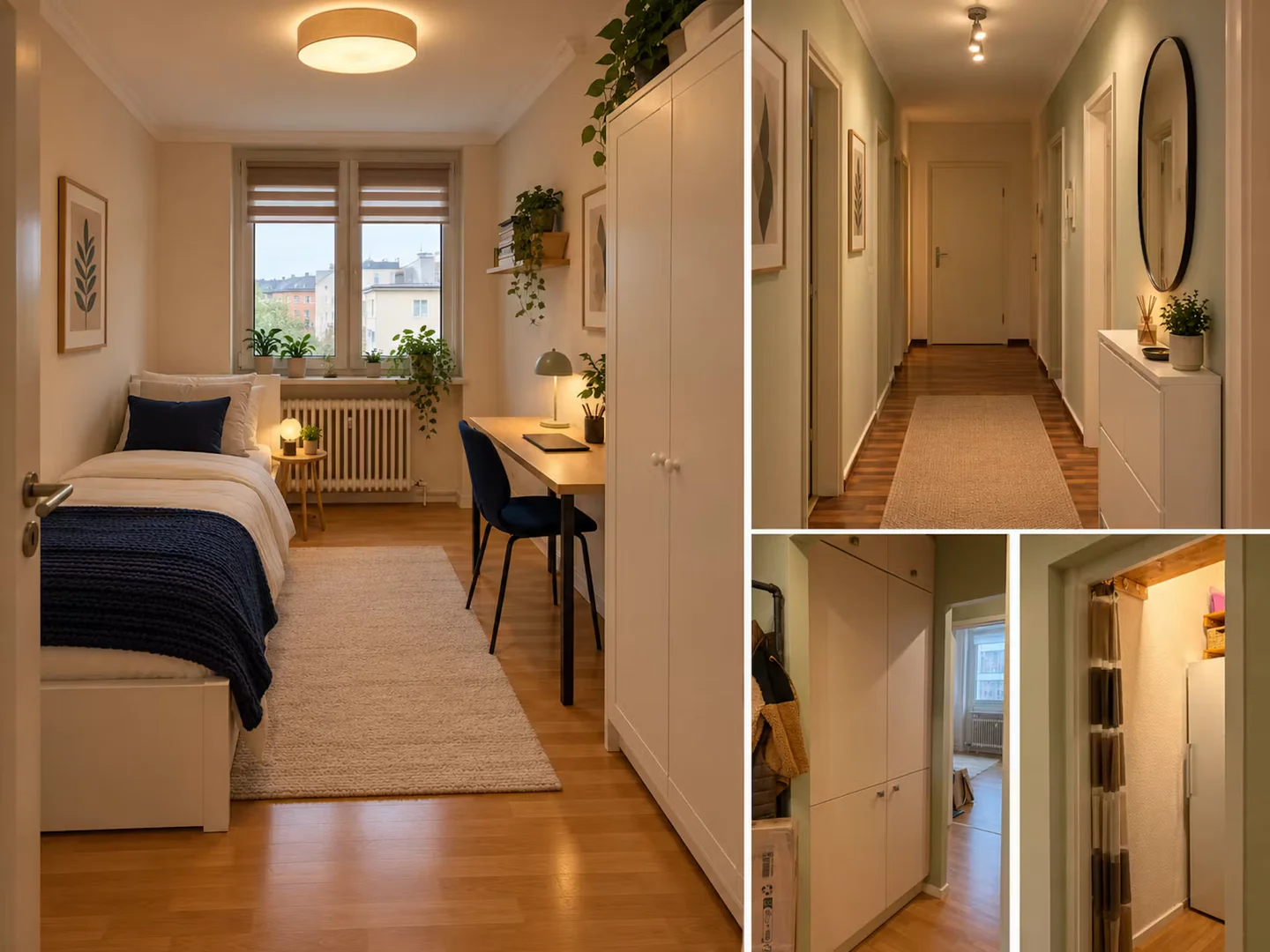 Chambre d'étudiant confortable et spacieuse dans