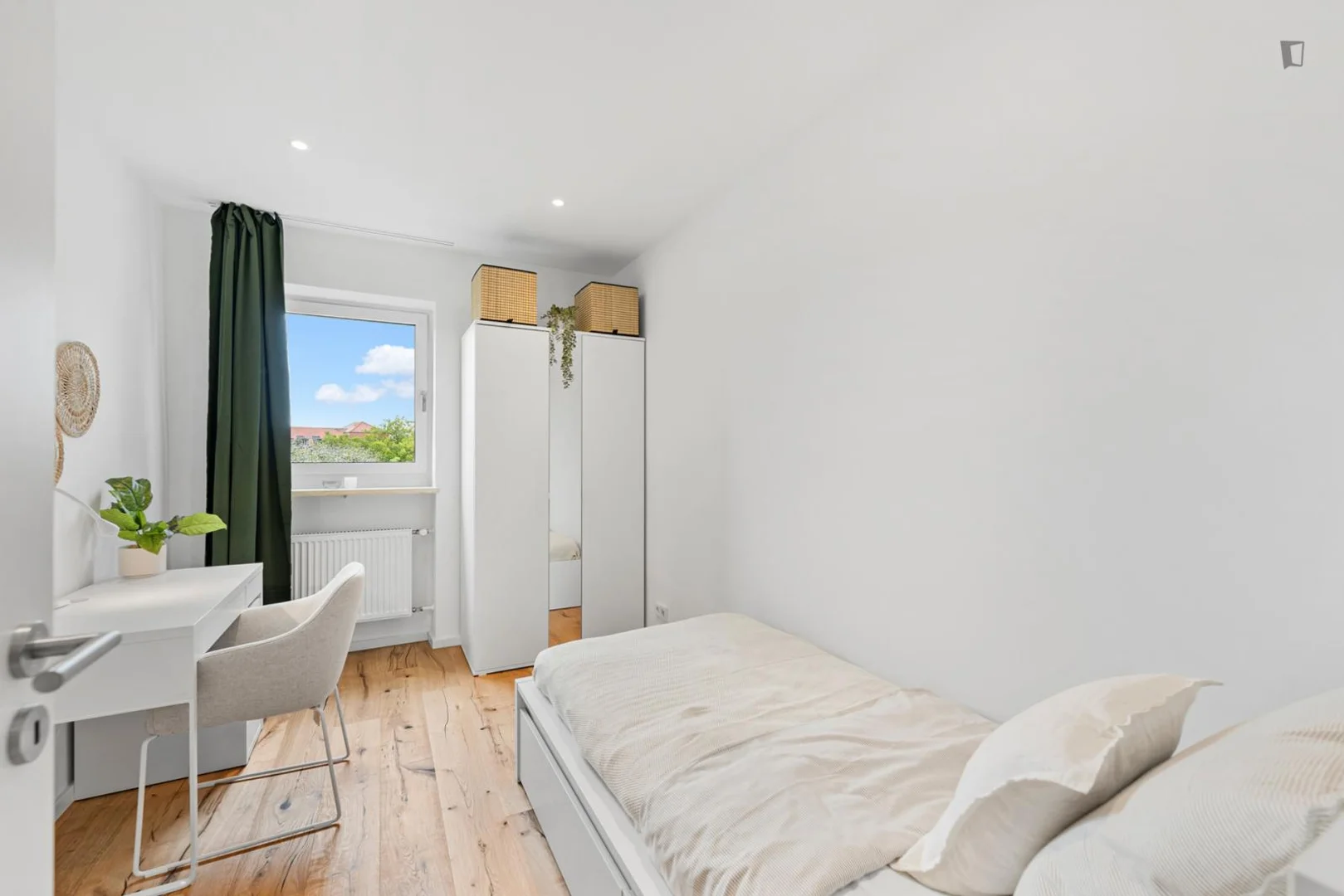Affordable room for students with ample lighting in
