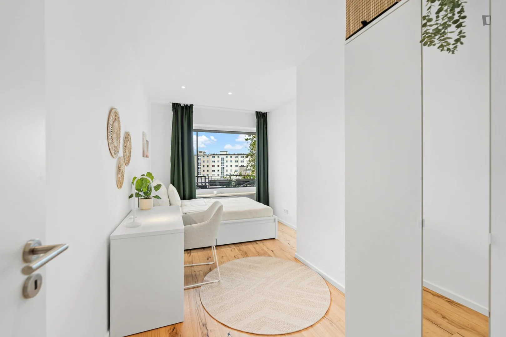 Comfortable and spacious student room in