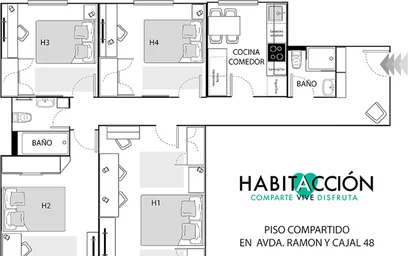 Quarto privado em Ramón y Cajal Etorb., 48014 Bilbo, Bizkaia, Spain, imagem 6 de 19