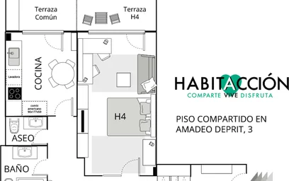 Quarto privado em Amadeo Deprit Kalea, 48006 Bilbo, Bizkaia, Spain, imagem 8 de 16