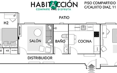 Quarto privado em Calixto Diez K., 48012 Bilbo, Bizkaia, Spain, imagem 4 de 20