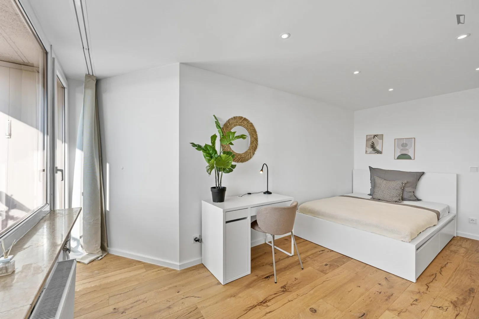 Quarto amigo do estudante em com comodidades modernas