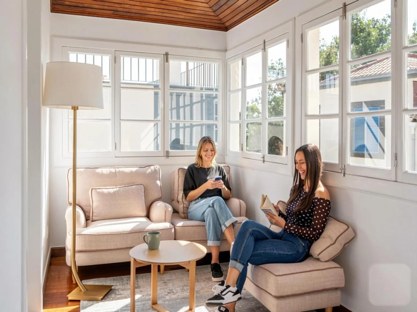 Habitación estudiantil funcional perfecta para estudiar en