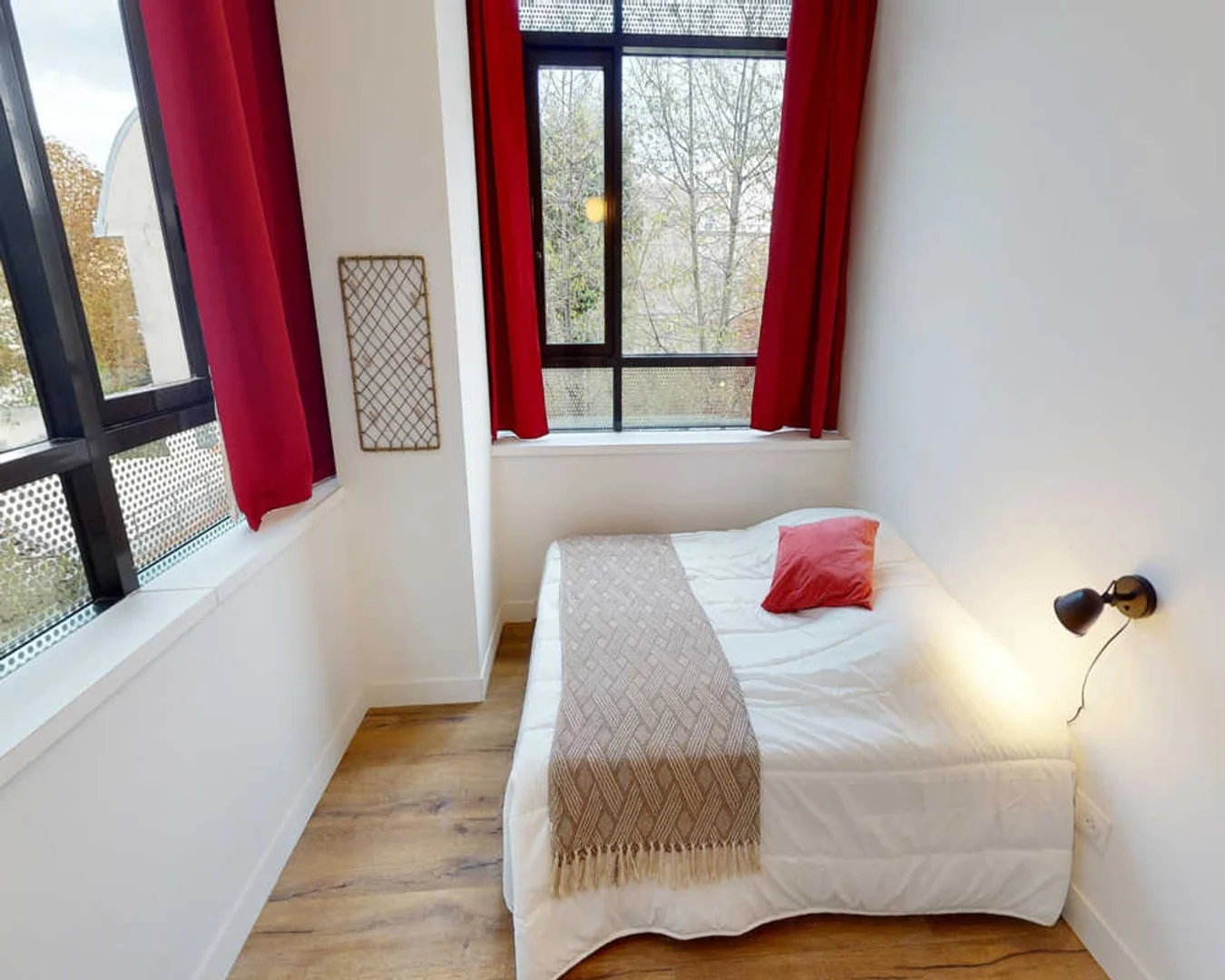 Affordable room for students with ample lighting in