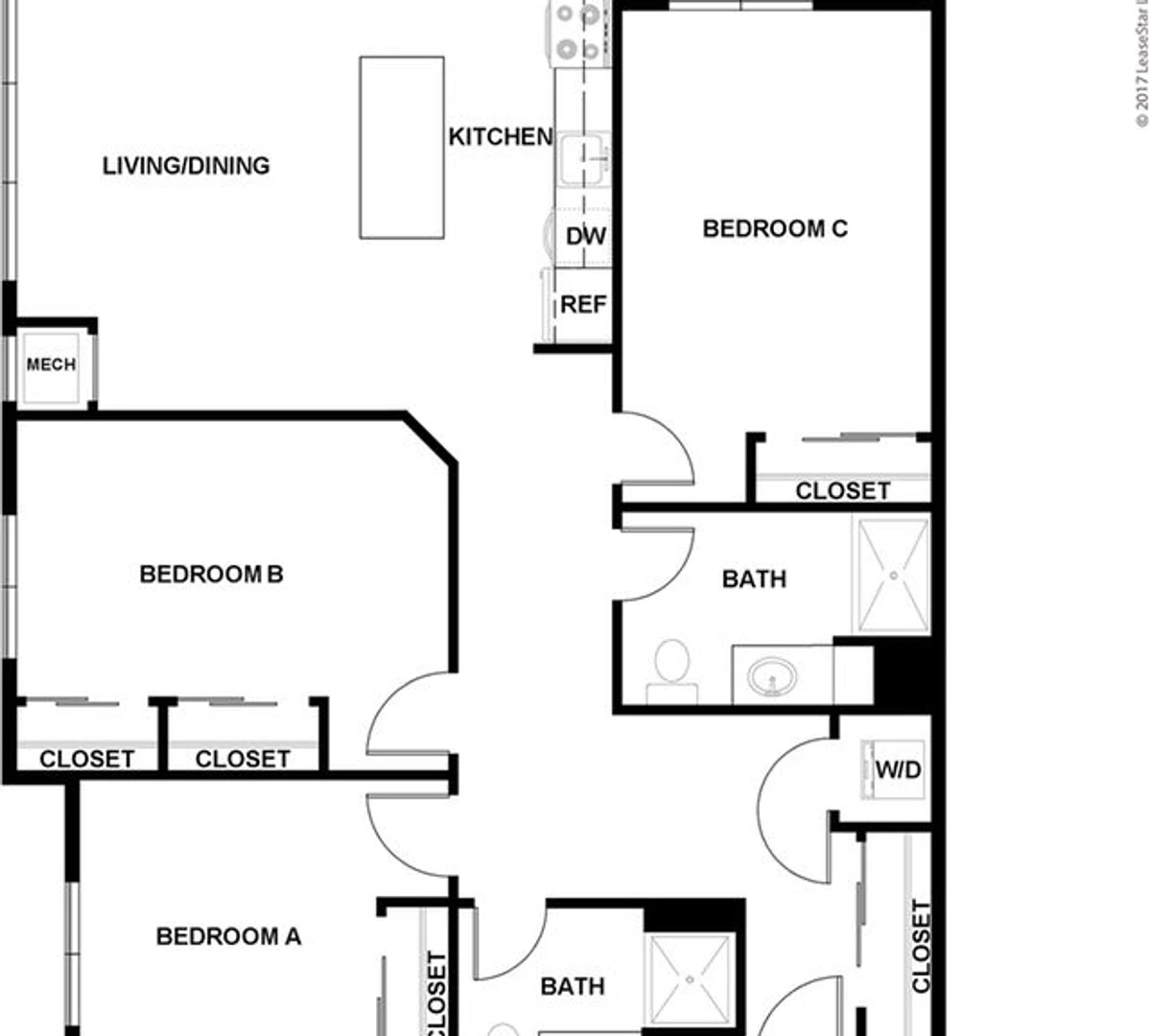Chambre à louer dans un appartement en colocation à Minneapolis
