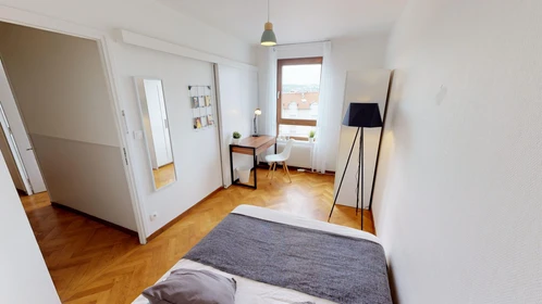 Quarto para alugar com cama de casal em Lyon