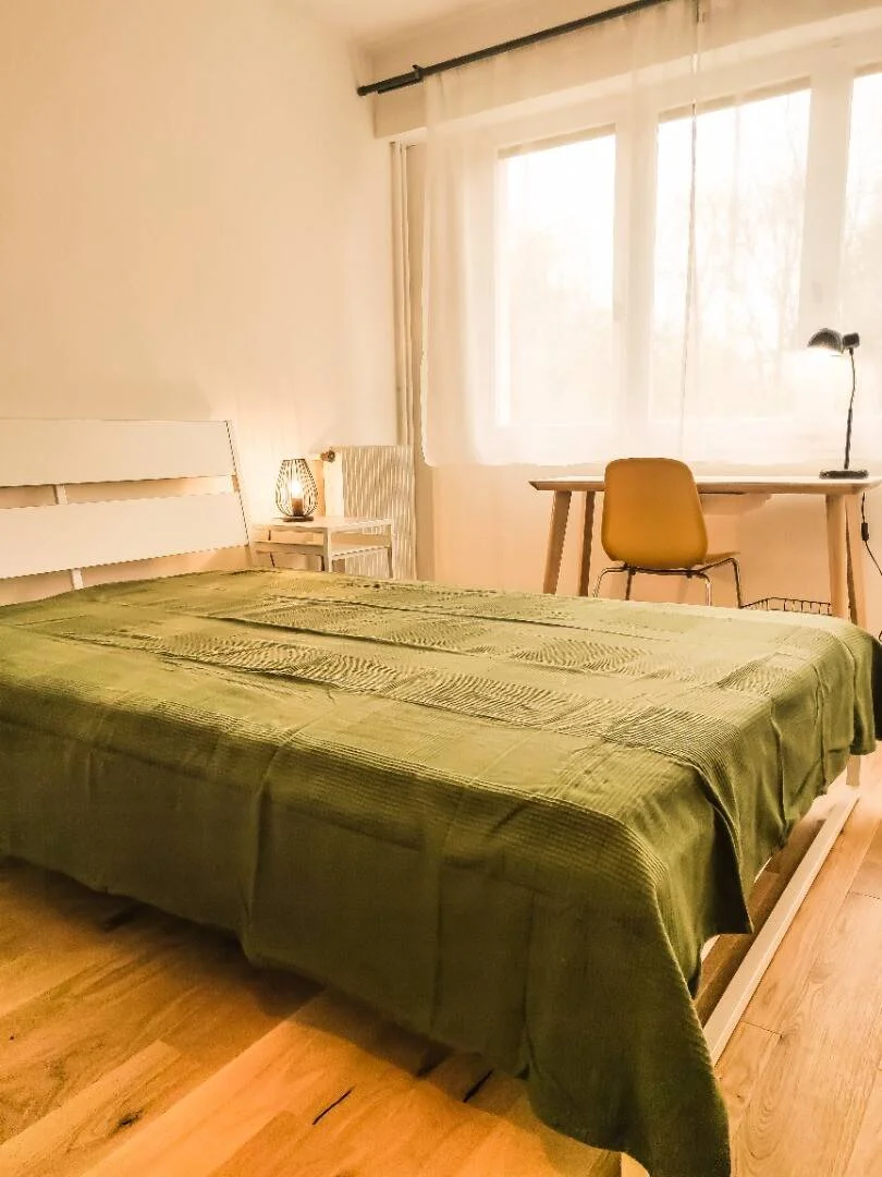 Habitación estudiantil funcional perfecta para estudiar en 