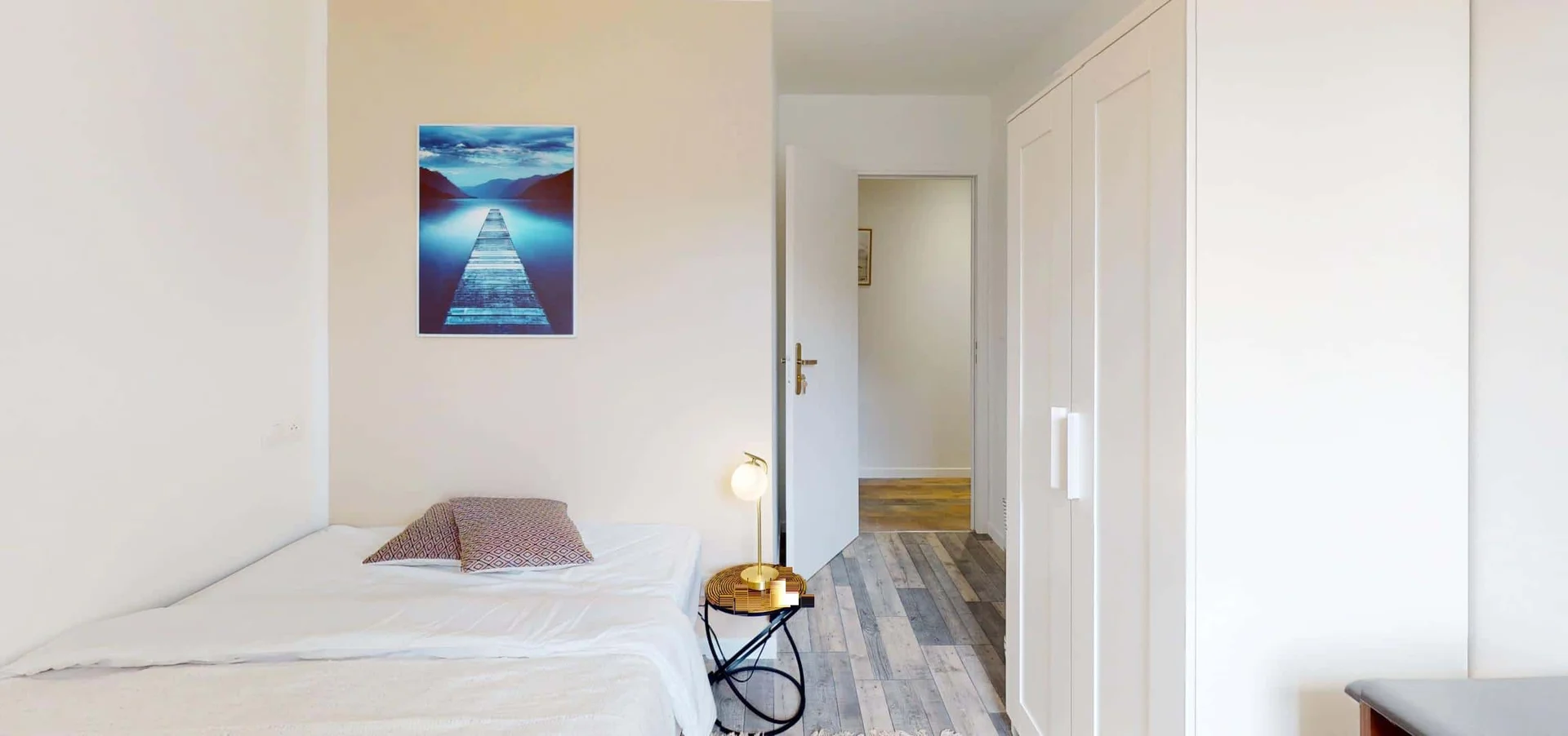Affordable room for students with ample lighting in
