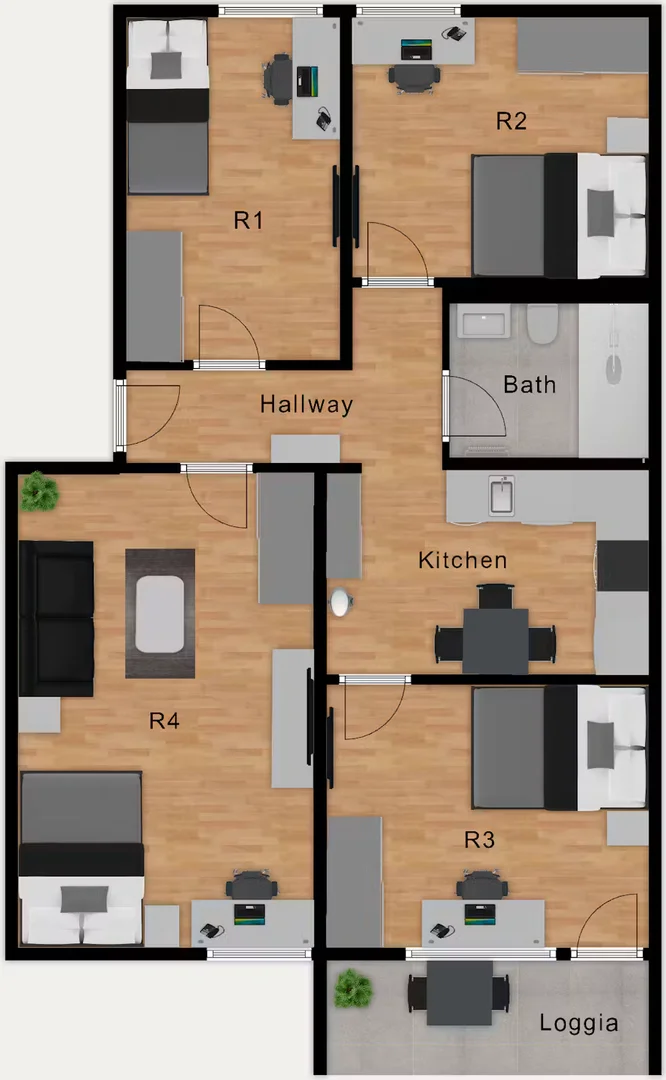 Cozy room for students available in 