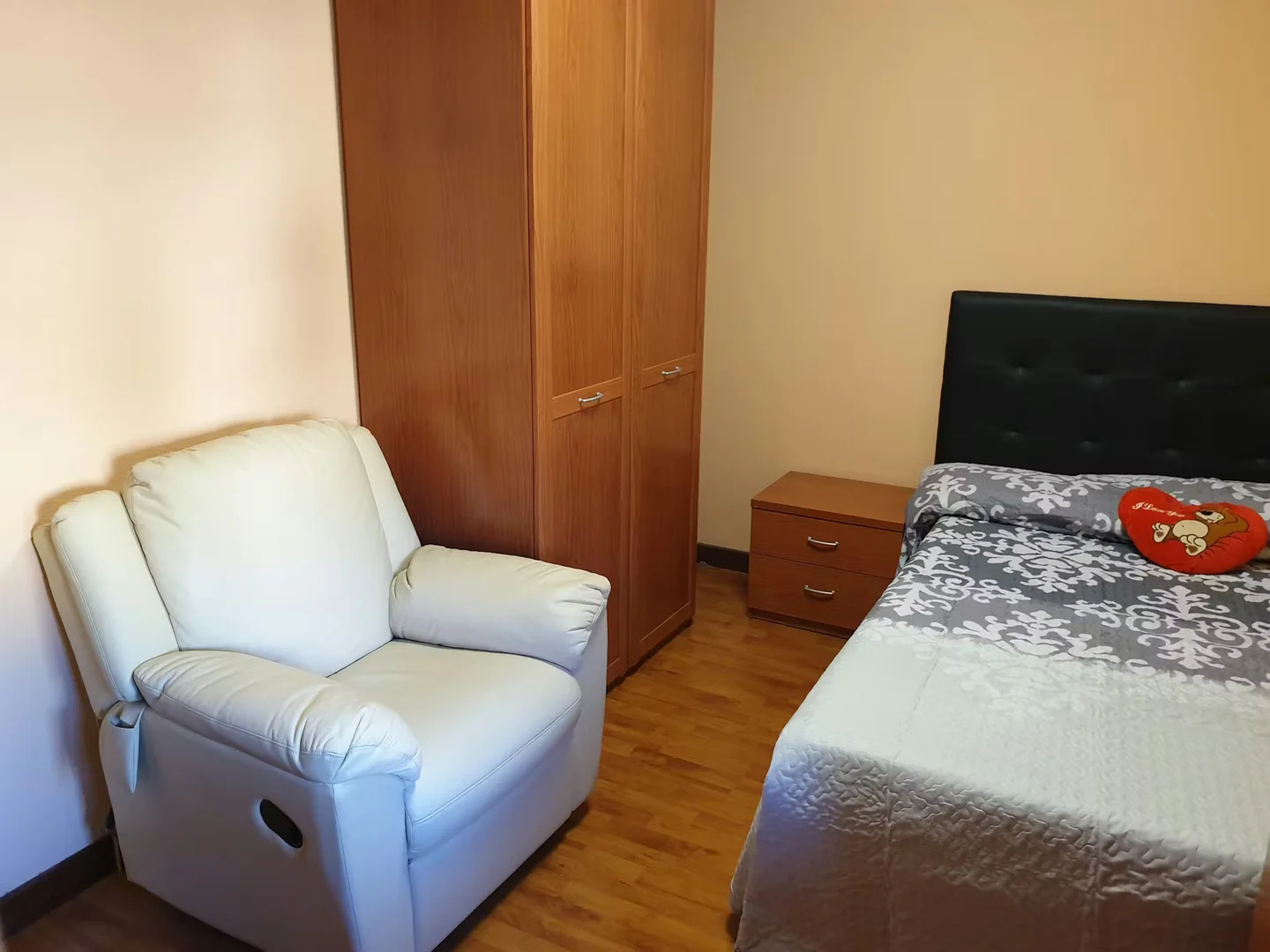 Affordable room for students with ample lighting in 