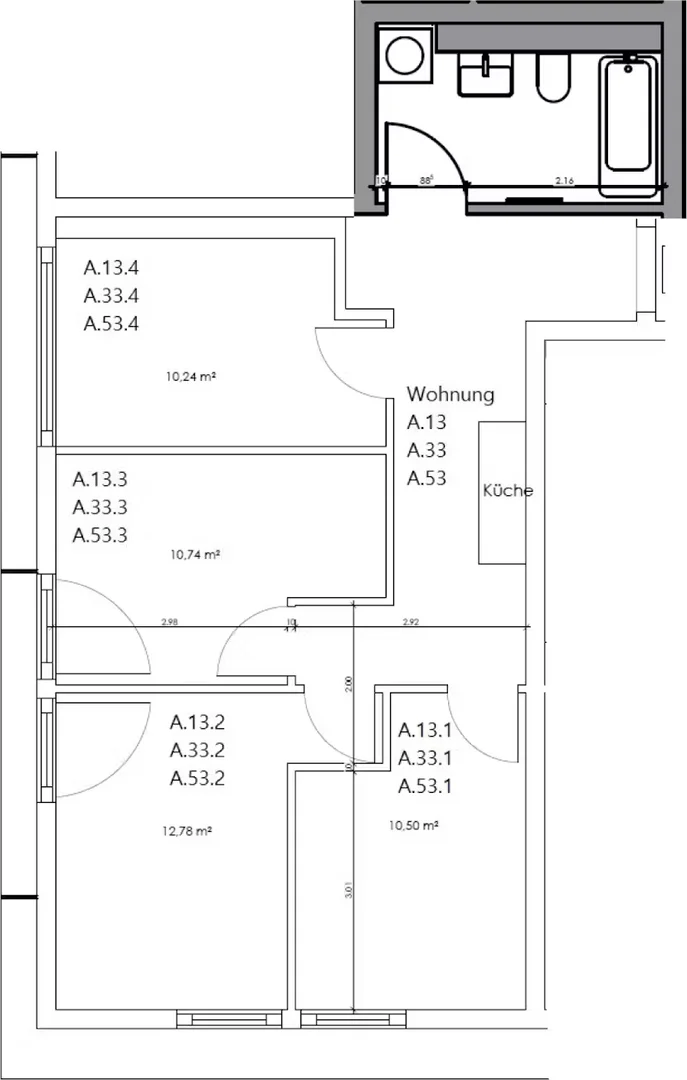 Budgetfreundliches Studentenzimmer in Campusnähe in 
