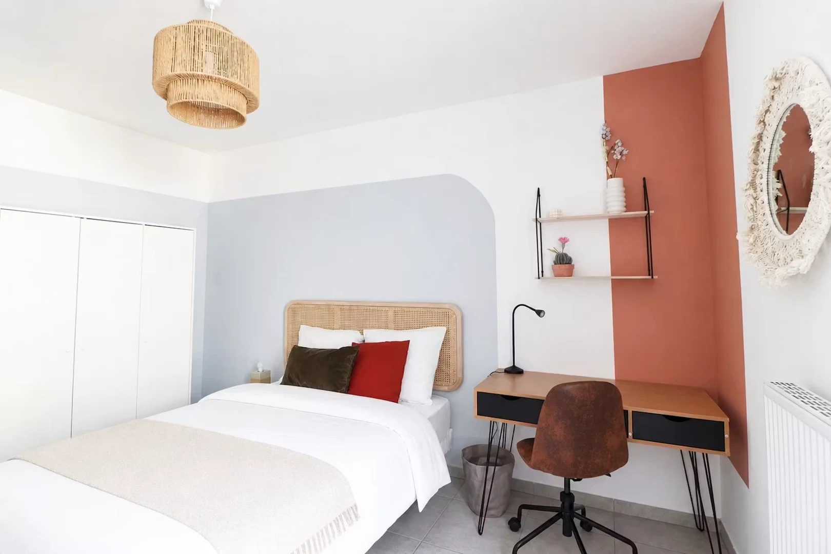 Habitación asequible para estudiantes con buena iluminación en 