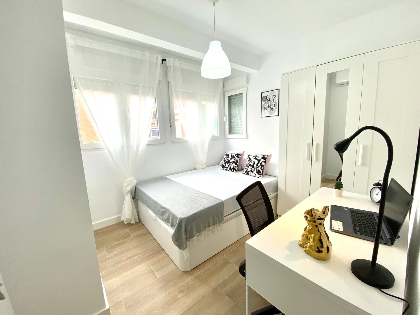 Mehrbettzimmer in 3-Zimmer-Wohnung Móstoles
