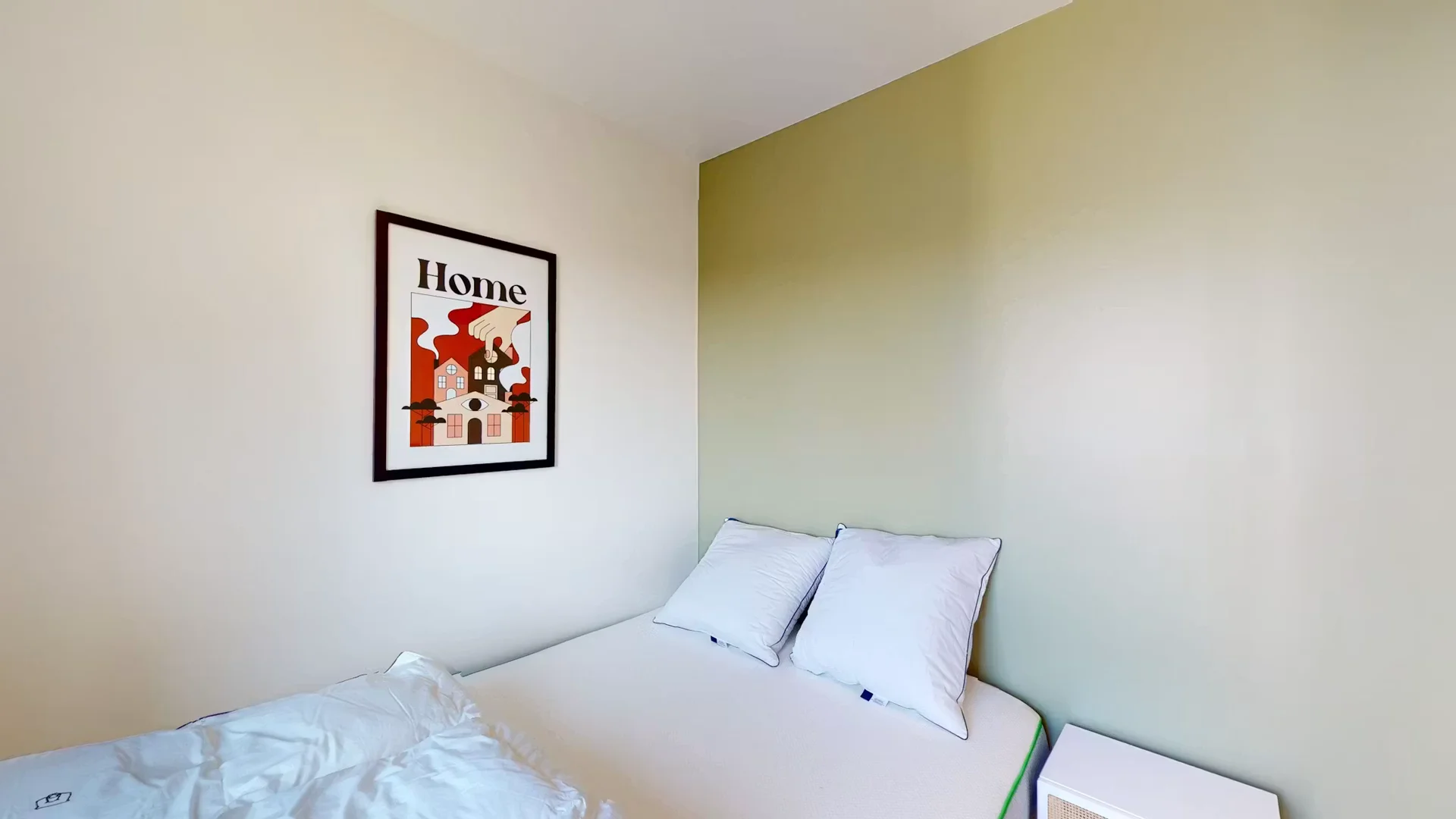 Habitación asequible para estudiantes con buena iluminación en 