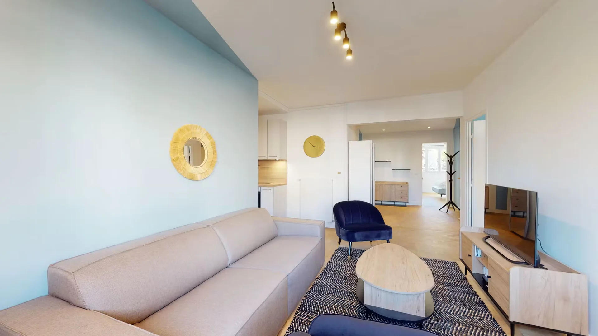 Chambre d'étudiant confortable et spacieuse dans 