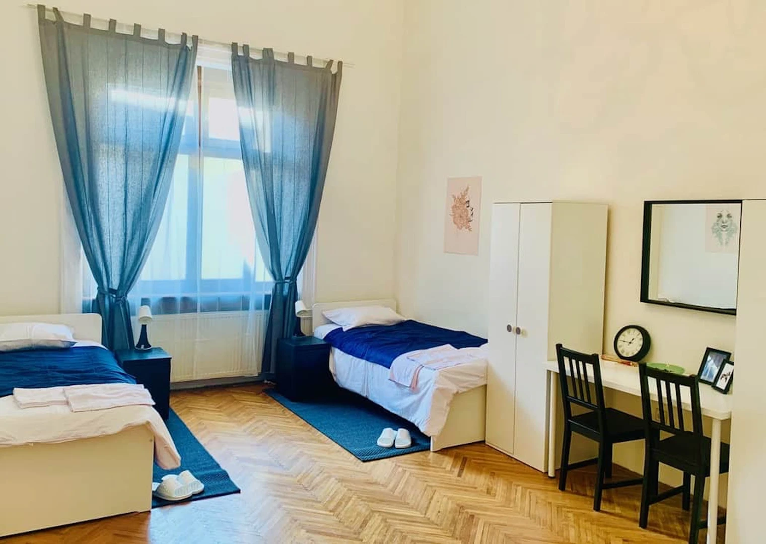 Budapest de başka bir öğrenci ile paylaşılan oda