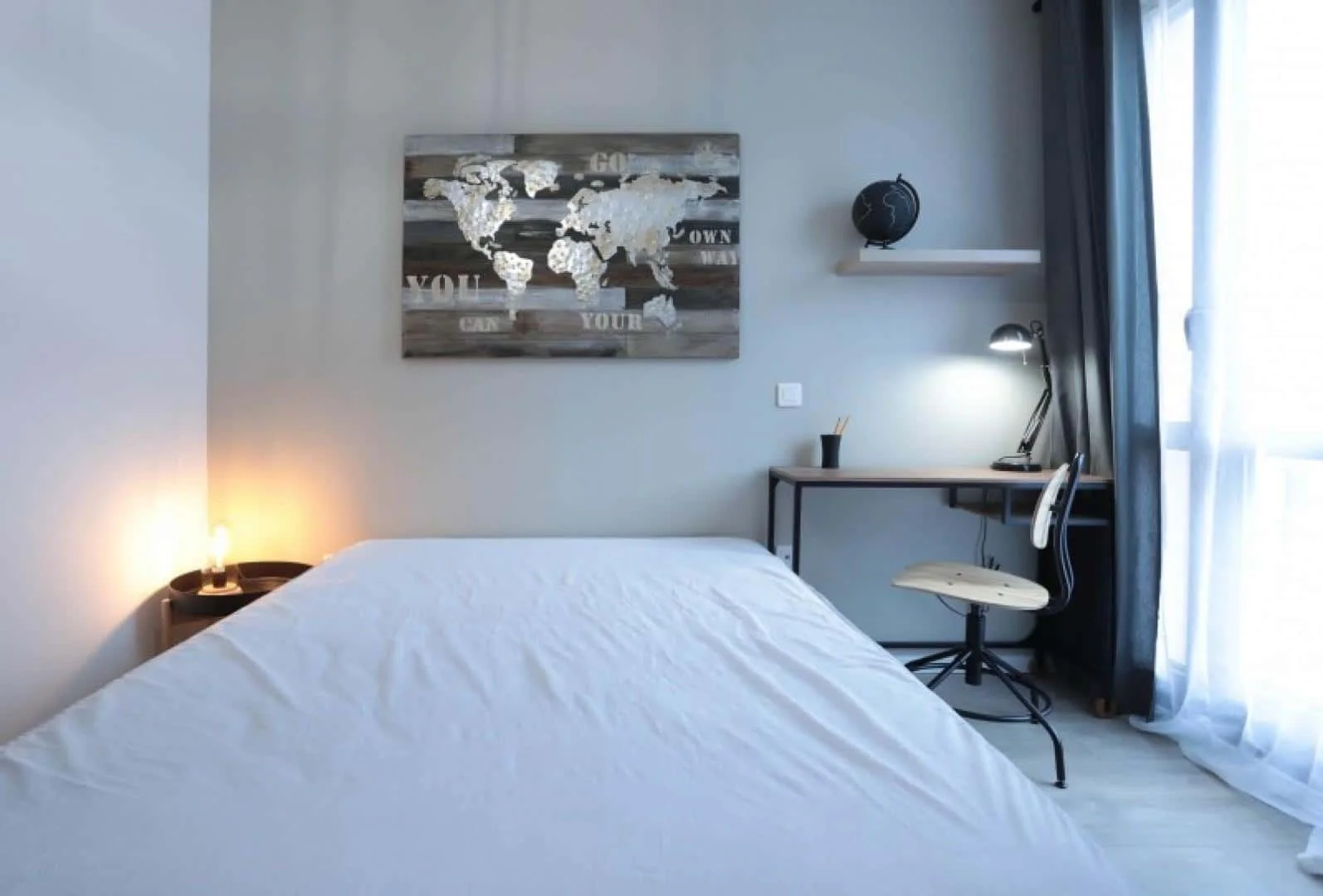 Habitación acogedora para estudiantes disponible en 