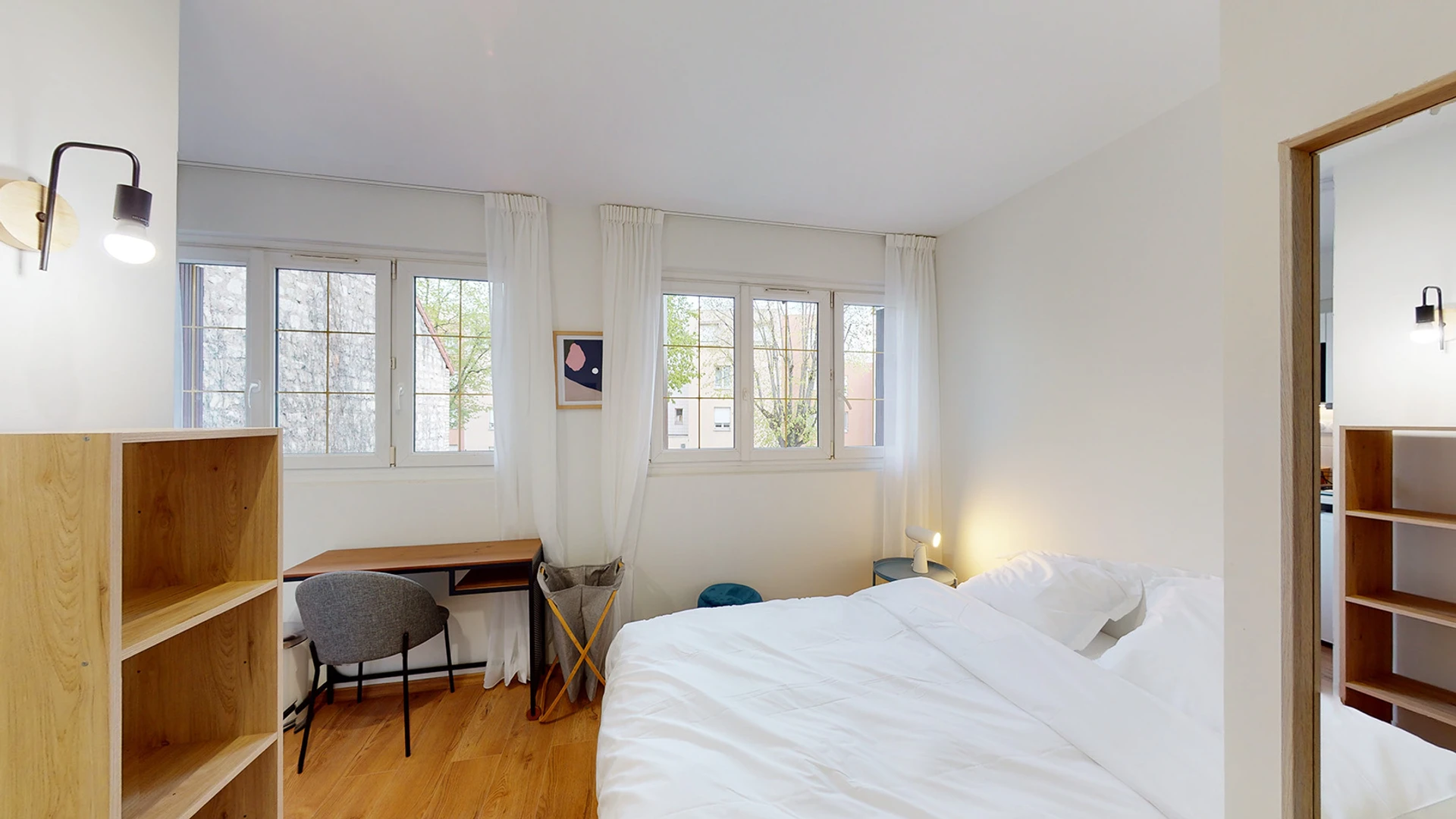 Chambre à louer avec lit double Issy-les-moulineaux