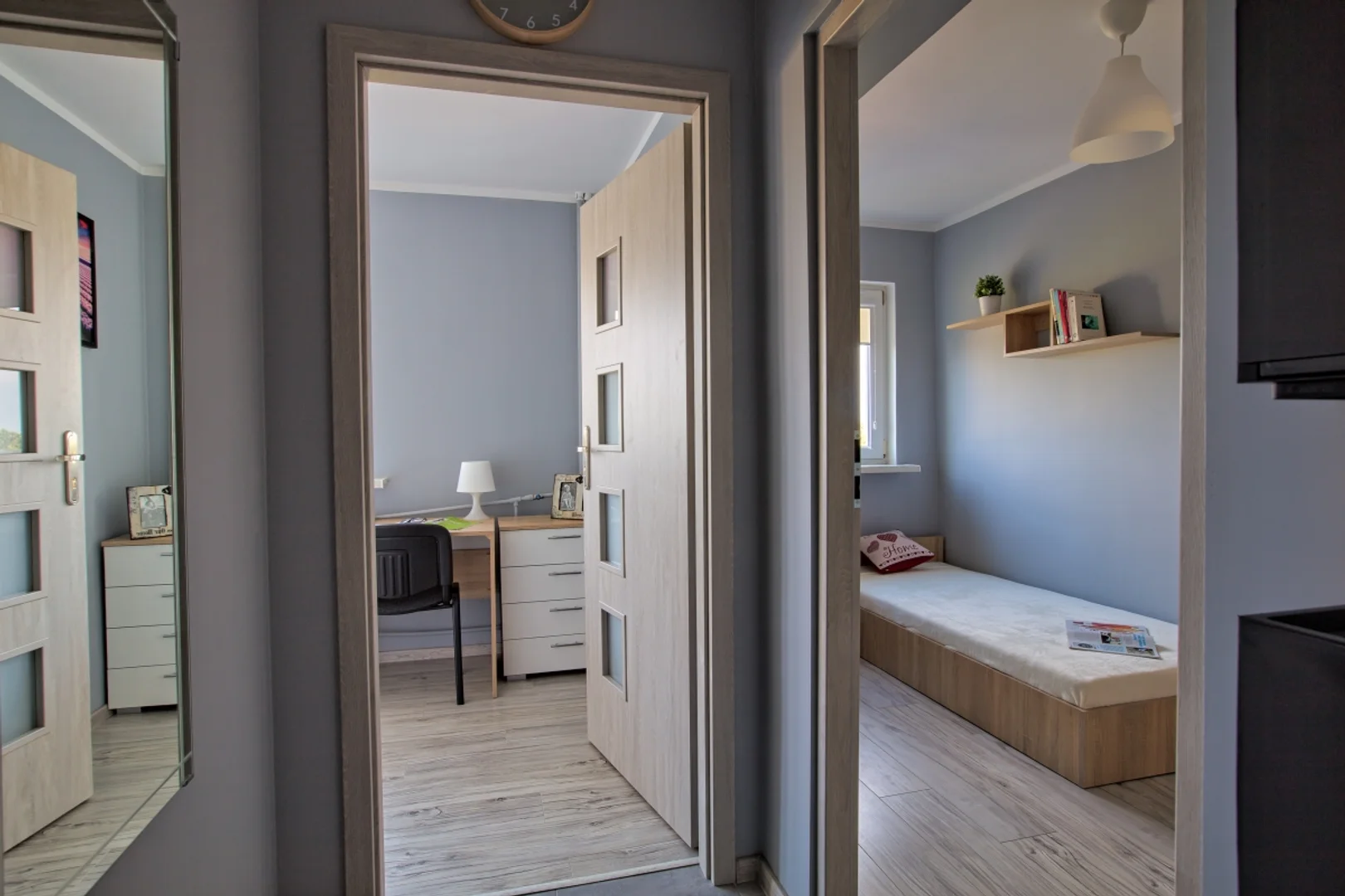 Habitación asequible para estudiantes con buena iluminación en 