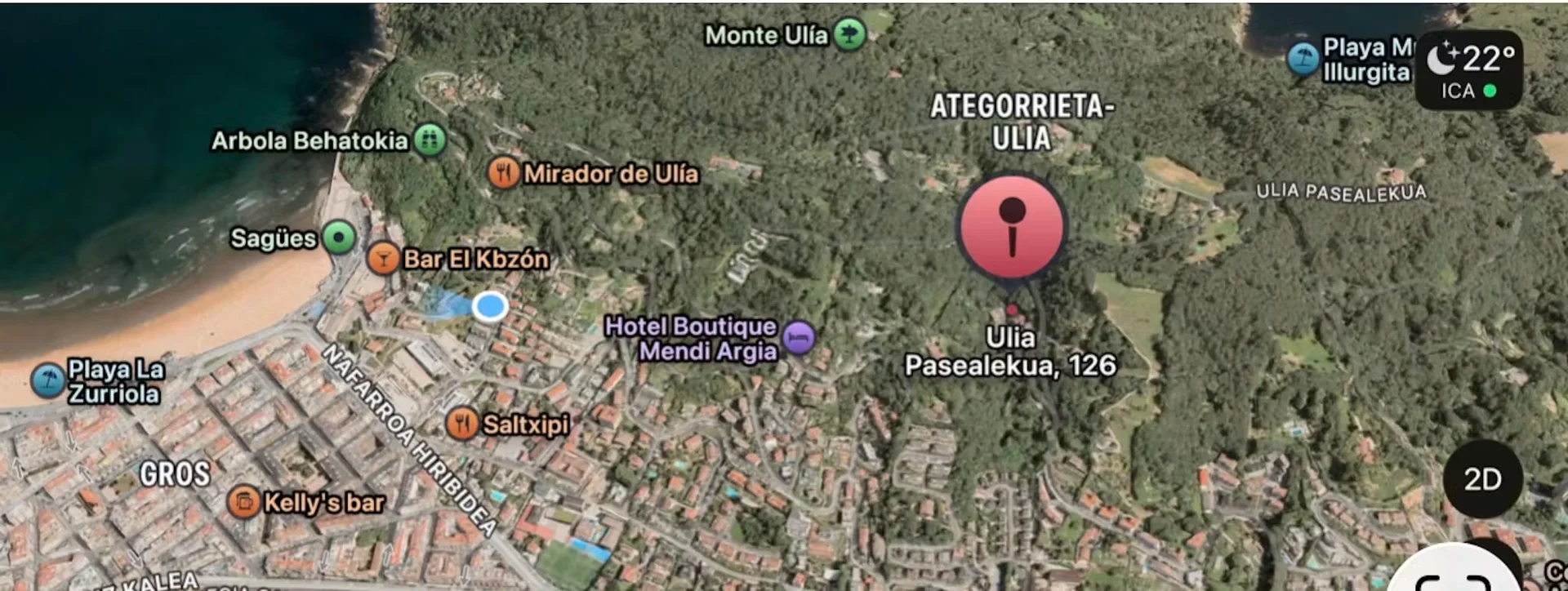 Ulia Pasealekua, Ategorrieta-Ulía