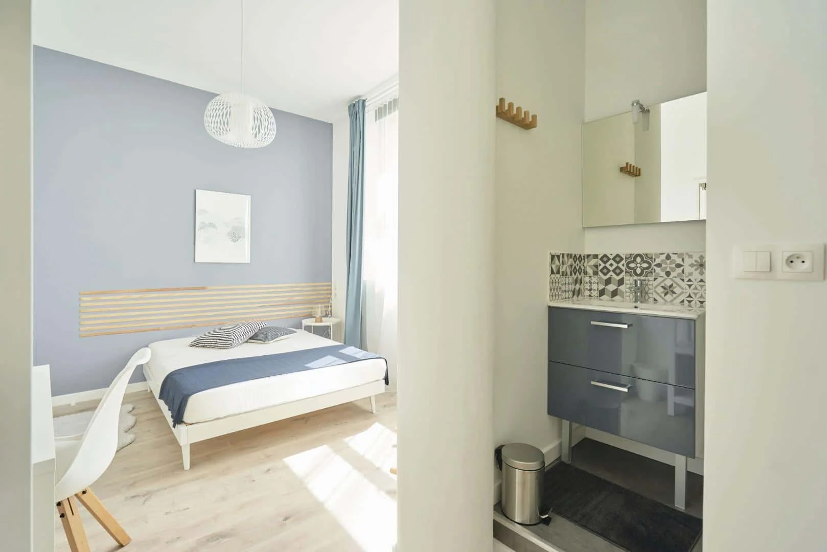 Chambre à louer dans un appartement d'étudiant à , entièrement meublée
