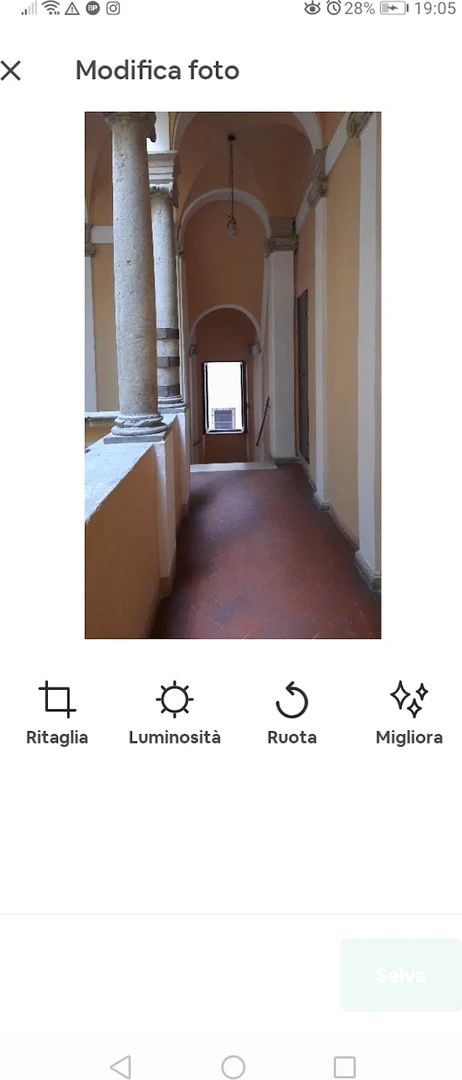 Chambre individuelle lumineuse à Perugia