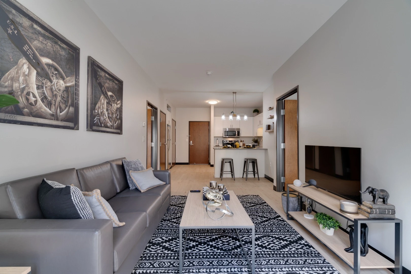 Apartamento moderno y luminoso en Minneapolis