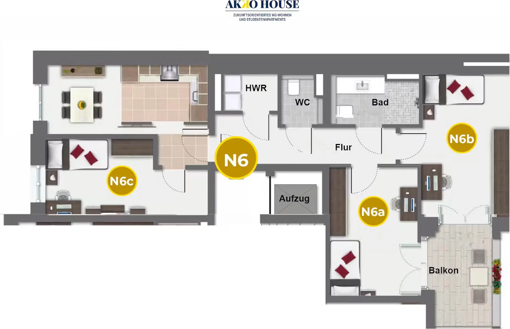 Student-friendly room in  with modern amenities