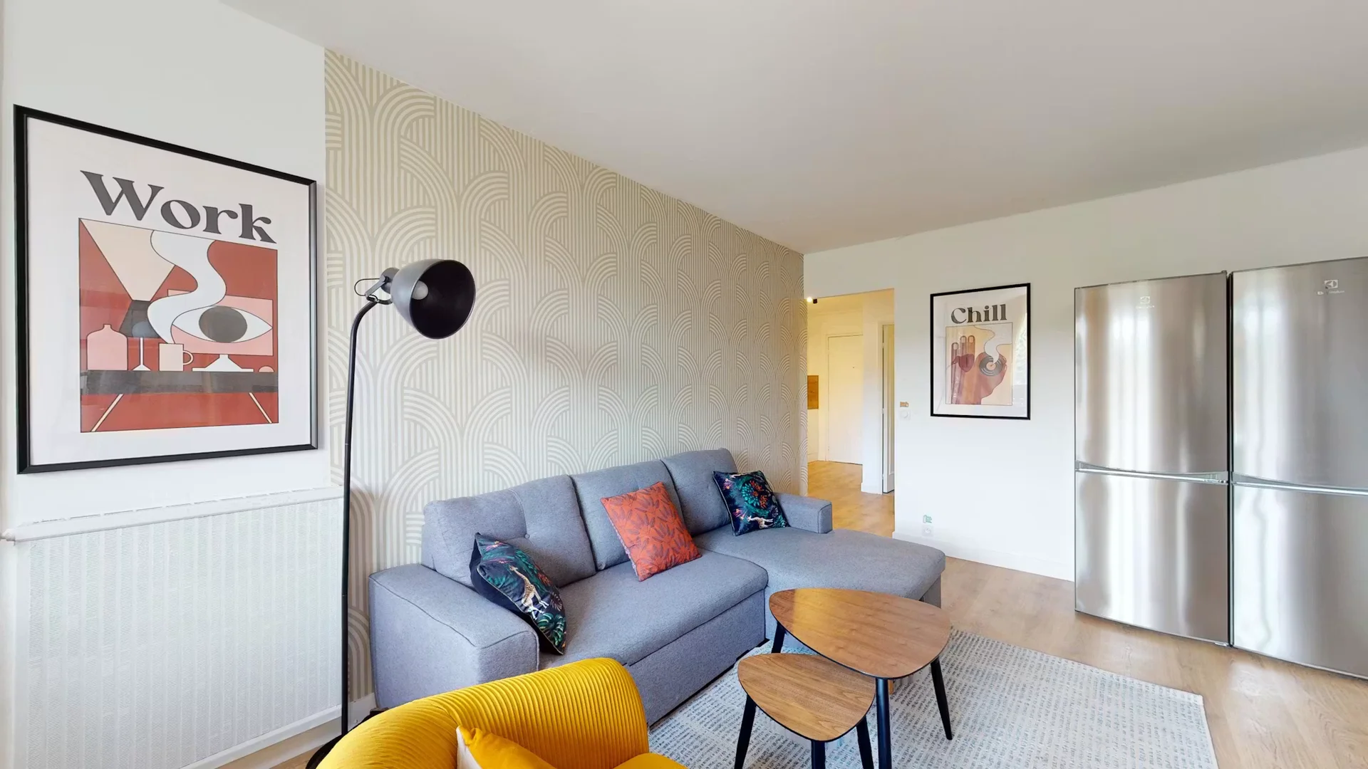 Chambre confortable pour étudiants disponible dans