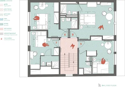 Stanza privata in residence in 27 bis rue Claude Bernard, immagine 21 di 23