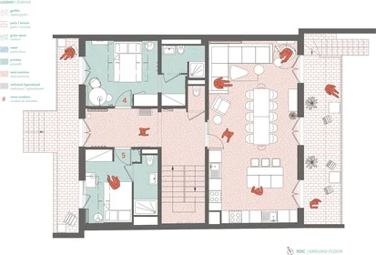 Stanza privata in residence in 27 bis rue Claude Bernard, immagine 23 di 26