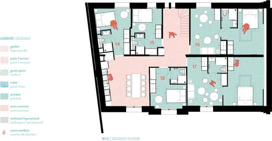 Quarto privado em residência em 1 rue Clinique, imagem 22 de 22