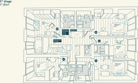 Private room in residence at 14 rue Pasteur, image 3 of 6