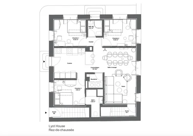 Privatzimmer im Wohnheim in der 9 rue du Général Brulard, bild 16 von 20