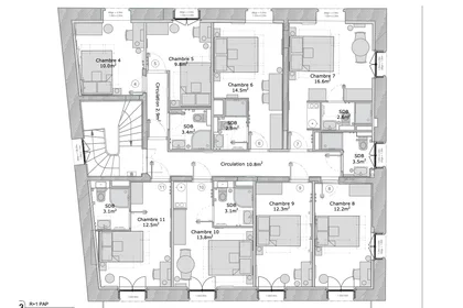 Prywatny pokój w rezydencji 51 avenue Georges Clemenceau, obraz 14 15