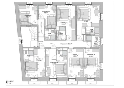 Prywatny pokój w rezydencji 51 avenue Georges Clemenceau, obraz 16 16