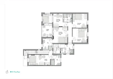 私人房间 在住宅内 在 66 rue Moslard, 17的图像16