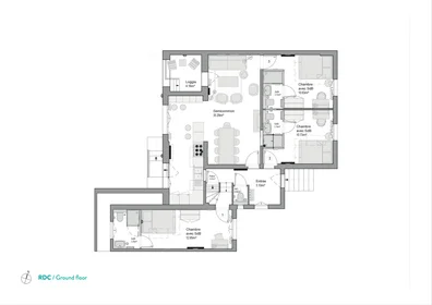 私人房间 在住宅内 在 66 rue Moslard, 17的图像17