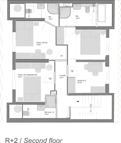 Privatzimmer im Wohnheim in der 43 av. des Bretagnes, bild 22 von 24