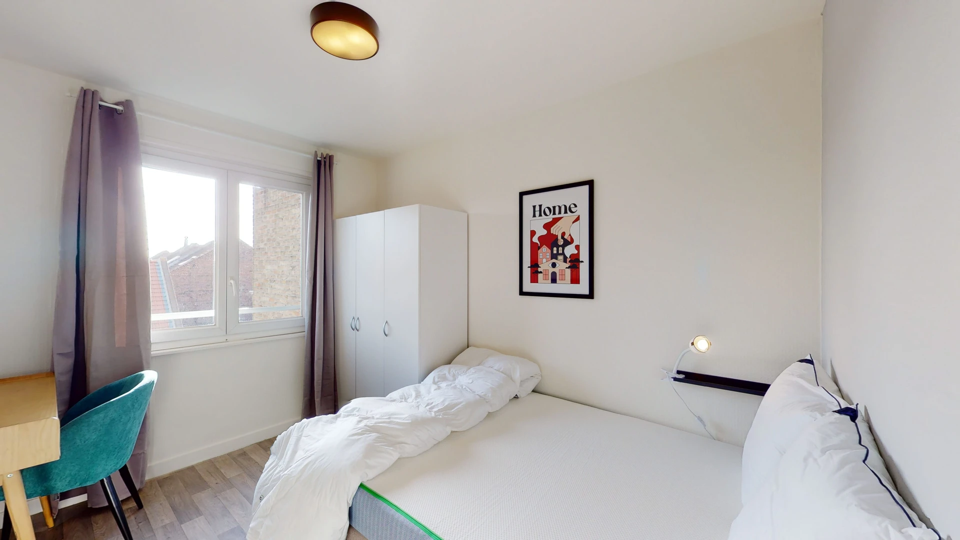 Habitación en alquiler con cama doble Lille