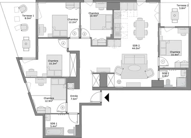 Private room in residence at 10 impasse Brulatour, image 22 of 22