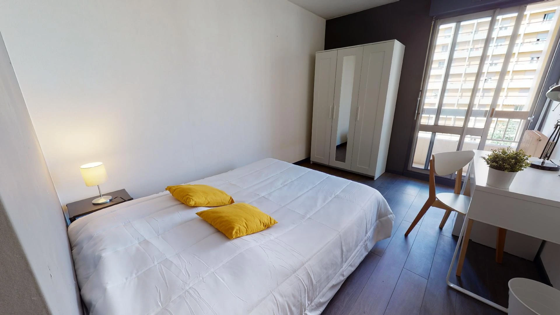 Affordable room for students with ample lighting in