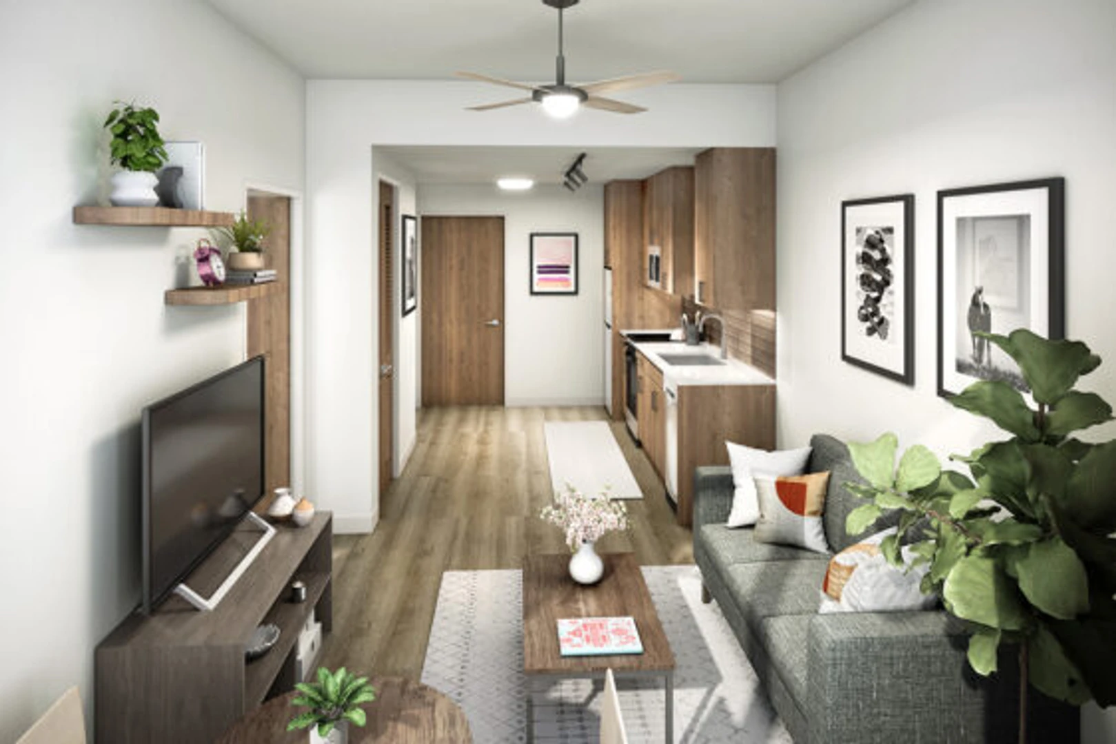 Apartamento totalmente mobilado em Houston
