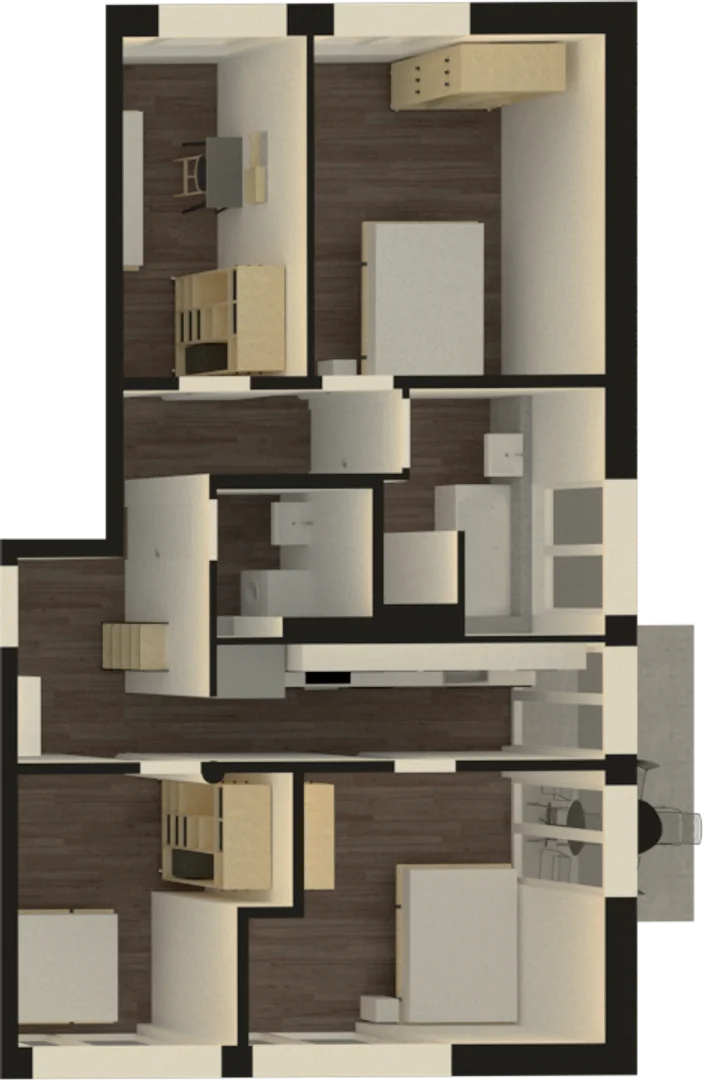 Habitación estudiantil económica con ubicación conveniente en