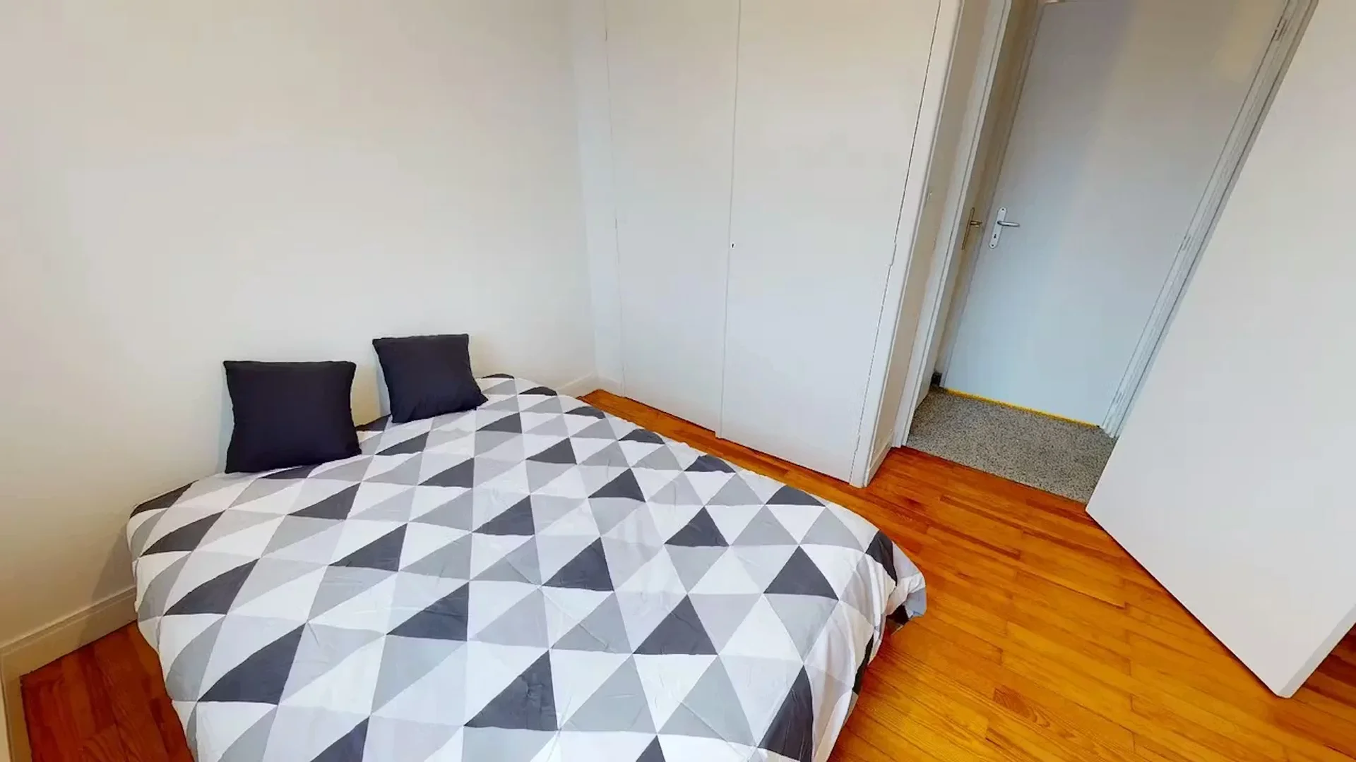 Student room in  with study area and shared facilities