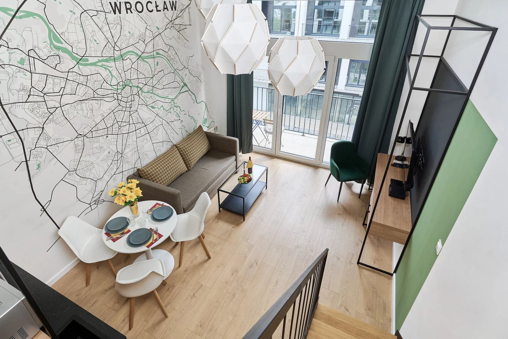 Appartement entièrement meublé à Wroclaw