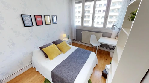 Quarto para alugar com cama de casal em Lyon