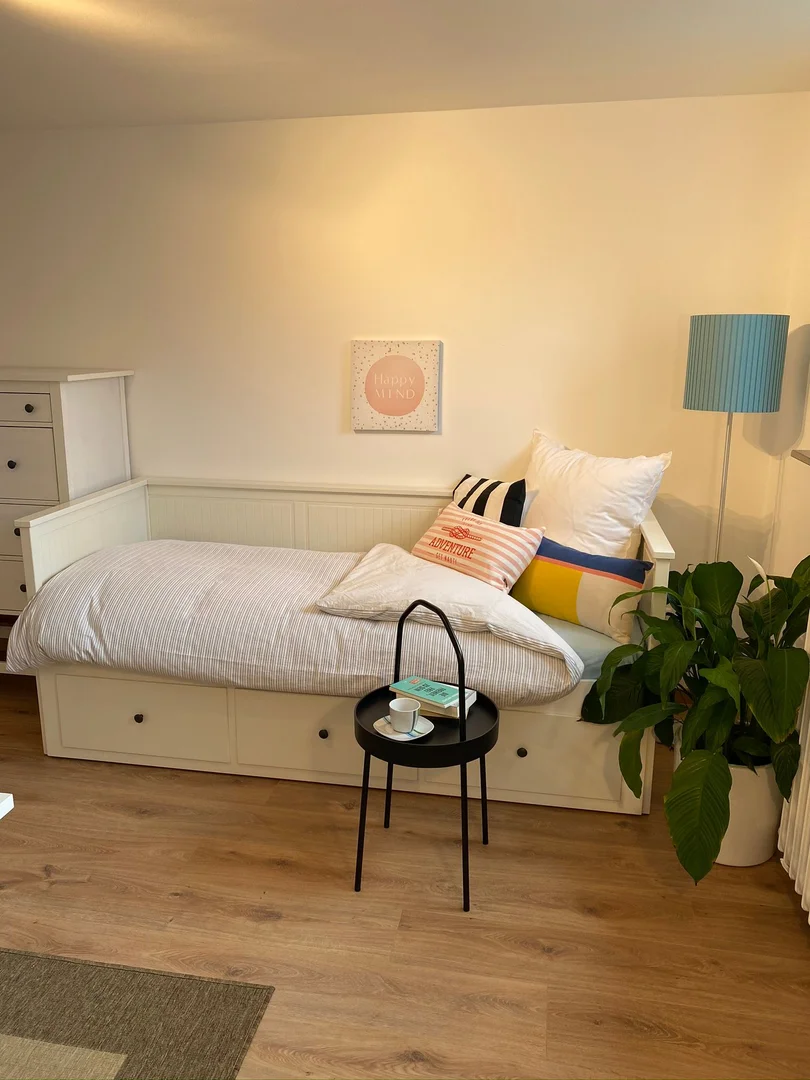Chambre abordable pour les étudiants avec un bon éclairage dans 