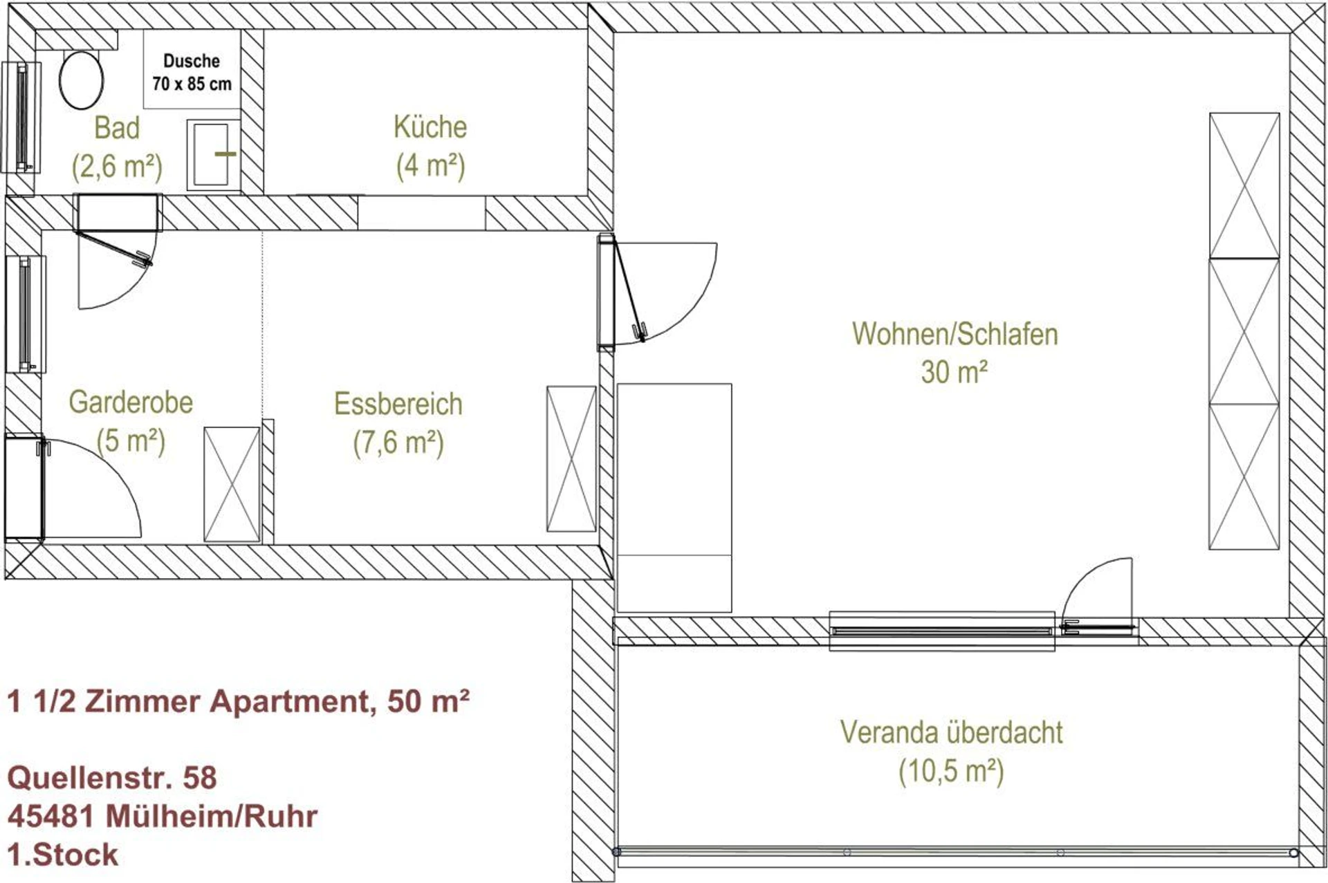 Stanza in affitto in appartamento condiviso a Mülheim An Der Ruhr